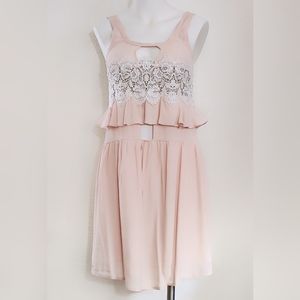 For Love and Lemons Sienna Keyhole Mini Dress